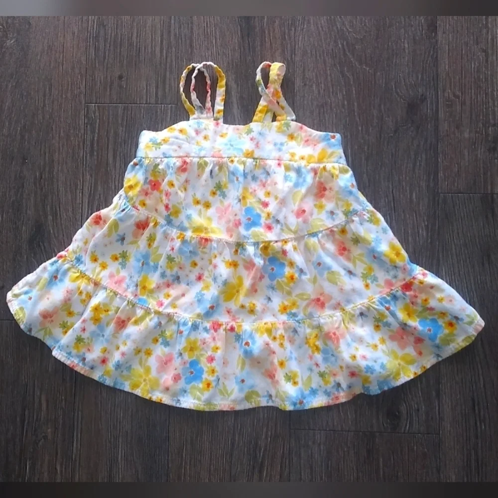Old Navy Floral Summer Baby Girl Dress Size 9-12 Months
